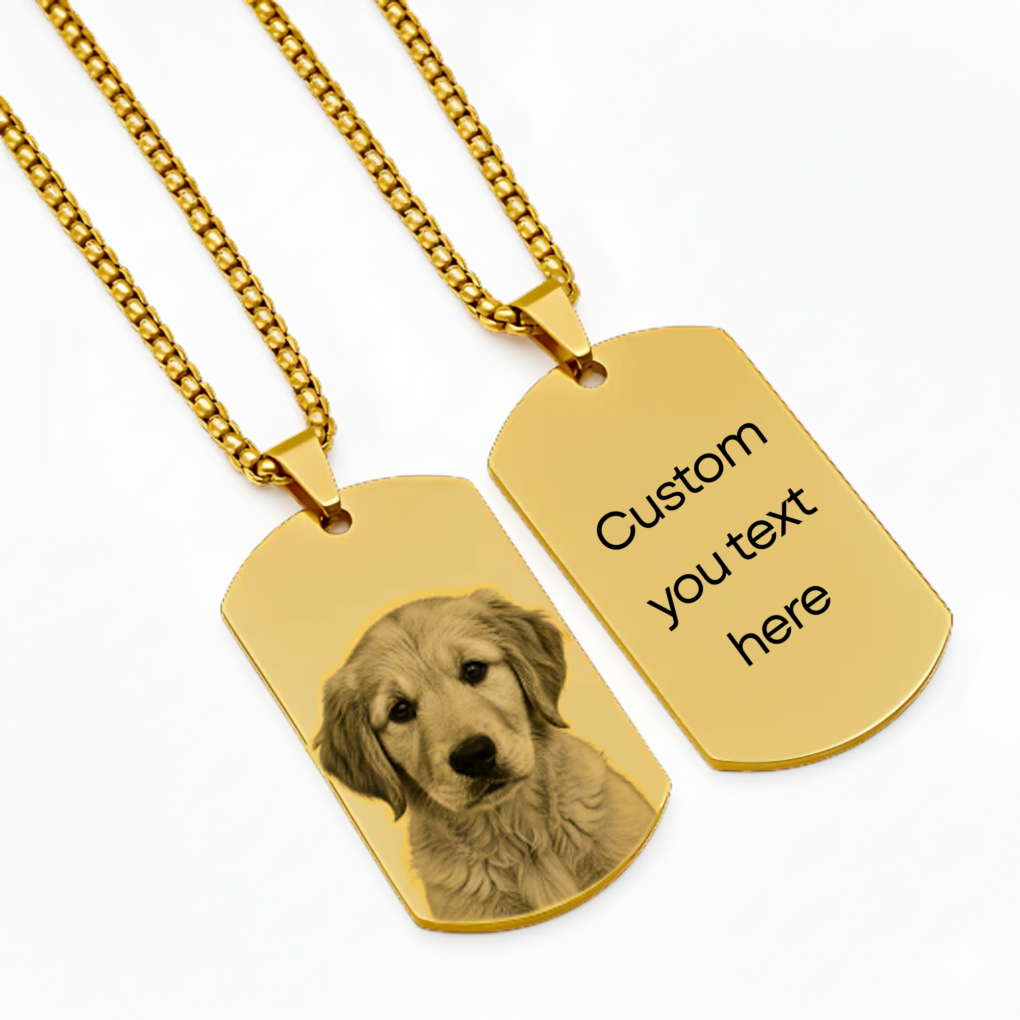 Collar color dorado para mascotas™️
